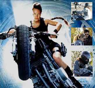  Click for images of Angelina Jolie & Brad Pitt & motorcycles 