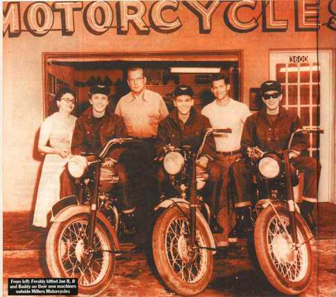  Click for Gallery of Buddy Holly & motorcycle 