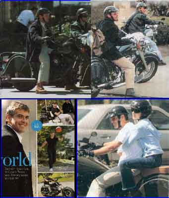  Click for George Clooney Gallery on motorcycles 