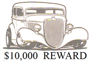  Reward for Stolen 1934 Ford 2 Door Sedan Street Rod 