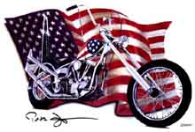  Click to Zoom on Chopper motorcycle art 