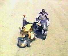 Victor Splits from Hubie on the Bat Cart