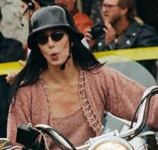  Click for Cher & motorcycle 